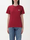 Maison Kitsuné T-shirt  Woman Color Brick Red