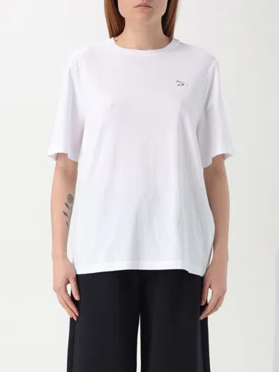 MAISON KITSUNÉ T-SHIRT MAISON KITSUNÉ WOMAN COLOR WHITE,G80318001