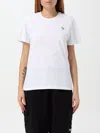 Maison Kitsuné Baby Fox Patch Regular Tee Shirt In Weiss