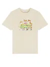 Maison Kitsuné T-shirt With Fox Print In Nero