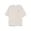 Maison Kitsuné Truffle Cotton T-shirts And Polos In Neutral