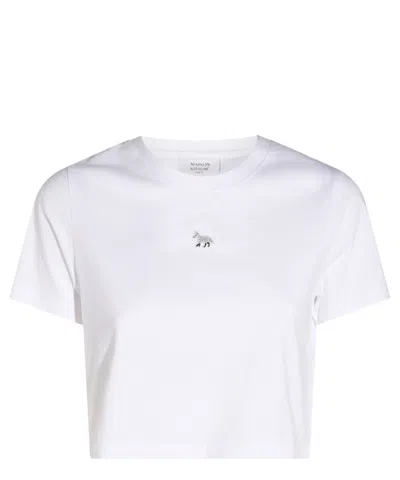 Maison Kitsuné Baby Fox Patch Baby T-shirt In White