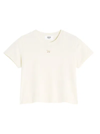 Maison Kitsuné T-shirt With Baby Fox Application In Neutral