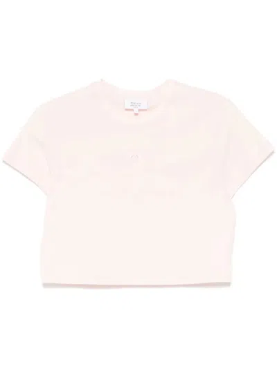 Maison Kitsuné T-shirt With Baby Fox Application In Pink