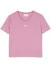 Maison Kitsuné T-shirt With Baby Fox Application In Pink