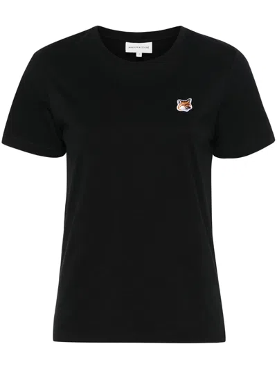 MAISON KITSUNÉ T-SHIRT WITH FOX APPLICATION