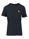 Maison Kitsuné "fox Head" T-shirt In Black