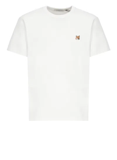 Maison Kitsuné T-shirt With Fox Head Patch In White