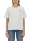 Maison Kitsuné Bold Fox Head Patch Comfort T-shirt In White