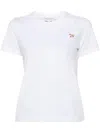 Maison Kitsuné Baby Fox Patch Regular Tee Shirt In White P100
