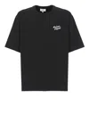Maison Kitsuné Logo Embroidery Crewneck T-shirt