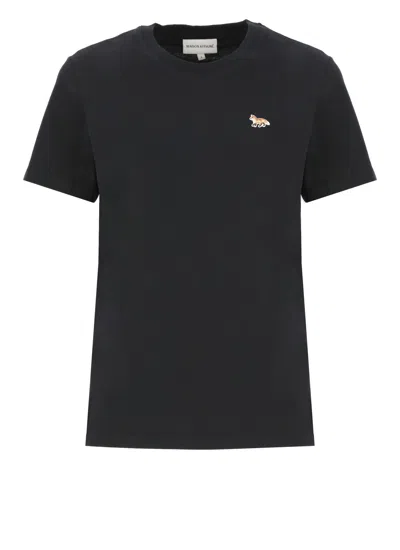 Maison Kitsuné T-shirt With Logo In Black