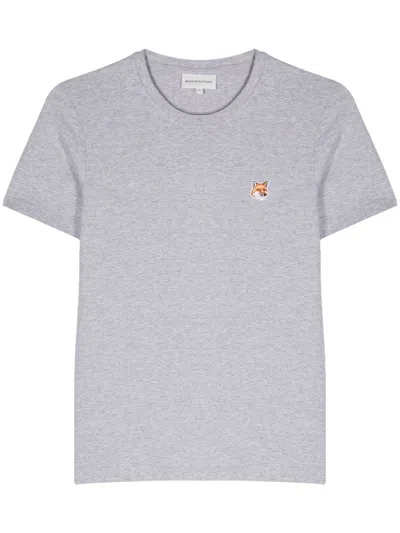 Maison Kitsuné T-shirt With Print In Grey