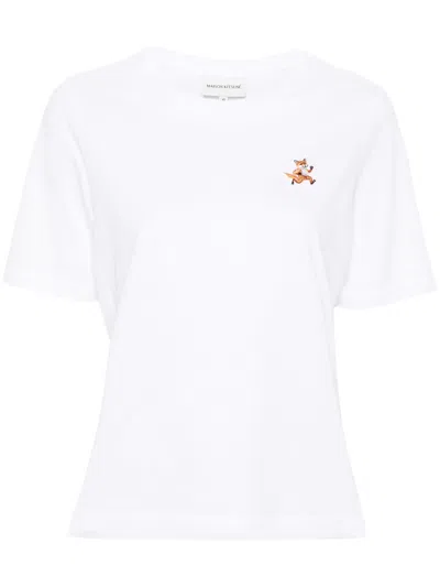 Maison Kitsuné T-shirt With Speedy Fox Application In White