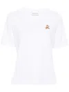 Maison Kitsuné T-shirt With Speedy Fox Application In White