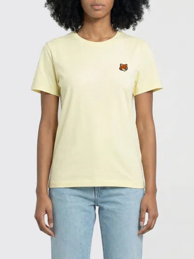 Maison Kitsuné T-shirt Woman  In Yellow