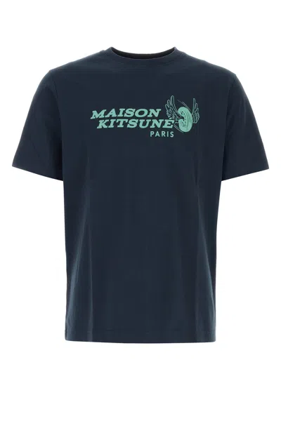 Maison Kitsuné T-shirt-l Nd Maison Kitsune Male In Blue