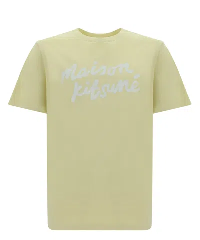 Maison Kitsuné T-shirt In Yellow