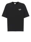 Maison Kitsuné Logo Embroidery Crewneck T-shirt