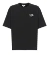 Maison Kitsuné Logo Embroidery Crewneck T-shirt