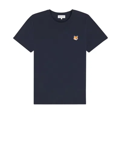 Maison Kitsuné Maison Kitsune T-shirts And Polos In Blue