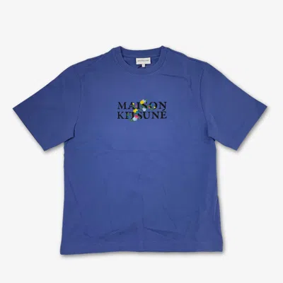 Maison Kitsuné Maison Kitsune' T Shirts And Polos In Blue