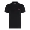 Maison Kitsuné Baby Fox Patch Regular Polo In Black