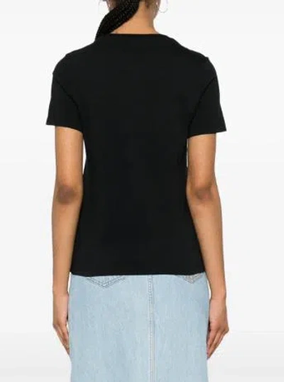 Maison Kitsuné Baby Fox Patch Regular Tee In Black