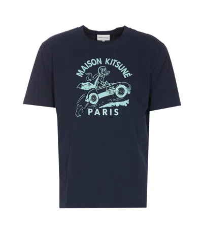 Maison Kitsuné Maison Kitsune' T-shirts And Polos In Ink Blue