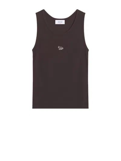 Maison Kitsuné Maison Kitsune T-shirts And Polos In Brown