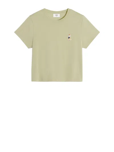 Maison Kitsuné Maison Kitsune T-shirts And Polos In Green