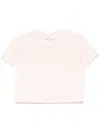 Maison Kitsuné Fox Bebe Patch Baby Tee-shirt In Pink