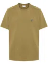 Maison Kitsuné Green Bold Fox Head T-shirt In Khakigreen