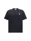 Maison Kitsuné Dressed Fox Embroidered Cotton T-shirt In Black