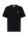 Maison Kitsuné Maison Kitsune Fox Head T Shirt In Black