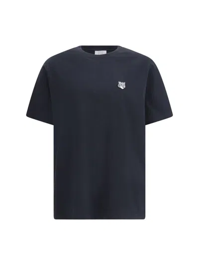 Maison Kitsuné Fox Head Comfort T-shirt In Blue