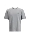 Maison Kitsuné Fox Head Comfort T-shirt In Gray