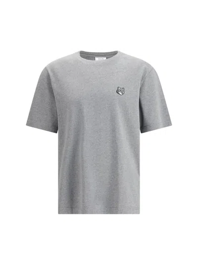 Maison Kitsuné Fox Head Comfort T-shirt In Brown