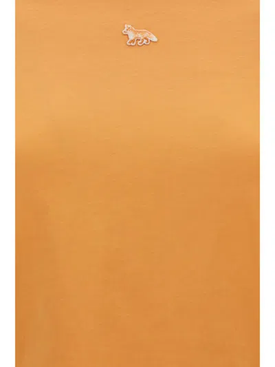 Maison Kitsuné T-shirt In Sunset Orange