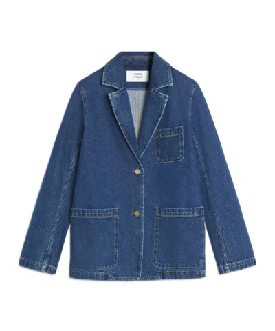 Maison Kitsuné Tailored Denim Jacket In Blue