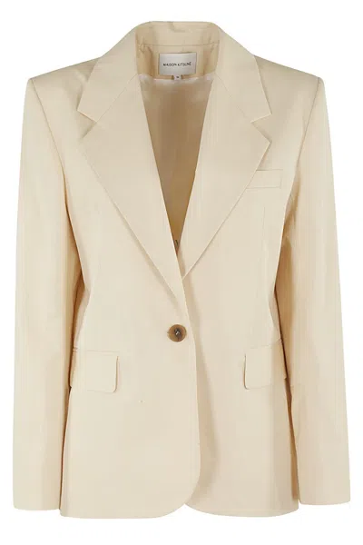 Maison Kitsuné Tailored Jacket In Neutrals