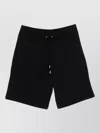 Maison Kitsuné Tailored Shorts Featuring Practical Side Pockets In Black