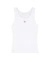 Maison Kitsuné Maison Kitsune Baby Fox Sleeveless Top For In White