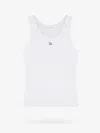 Maison Kitsuné Maison Kitsune Baby Fox Sleeveless Top For In White