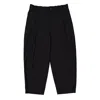 Maison Kitsuné Maison Kitsune Tapered Pleated Wool Trousers In Black
