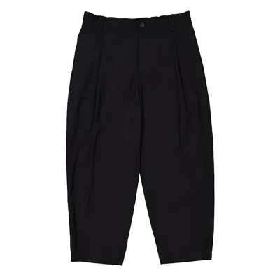 Maison Kitsuné Maison Kitsune Tapered Pleated Wool Trousers In Black