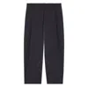 Maison Kitsuné Maison Kitsune Tapered Pleated Wool Trousers In Black