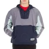 Maison Kitsuné Maison Kitsune Technical Hooded Windbreaker Jacket In Blue