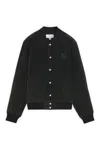 Maison Kitsuné Maison Kitsune Men's Ranger Polyester Bomber With Embroide Logo In Ranger Green