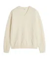 Maison Kitsuné Textured Wool Argyle Jumper In Neutral